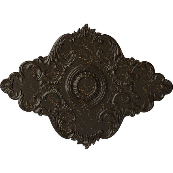 Ekena Millwork Piedmont Medallion (Canopies up to 6 1/2"), 67 1/8"W x 48 5/8"H x 1 7/8"P, Stone Hearth Crackle CM67PESHC - main